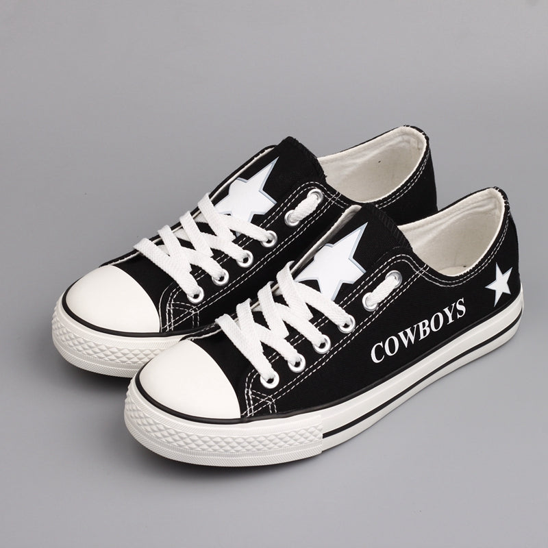 Dallas Cowboys Low Top Canvas Sport Sneakers Shoes For Men Women Fans