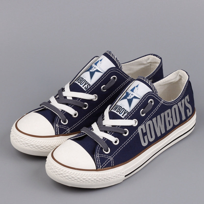 Dallas Cowboys Low Top Canvas Sport Sneakers Shoes For Men Women Fans