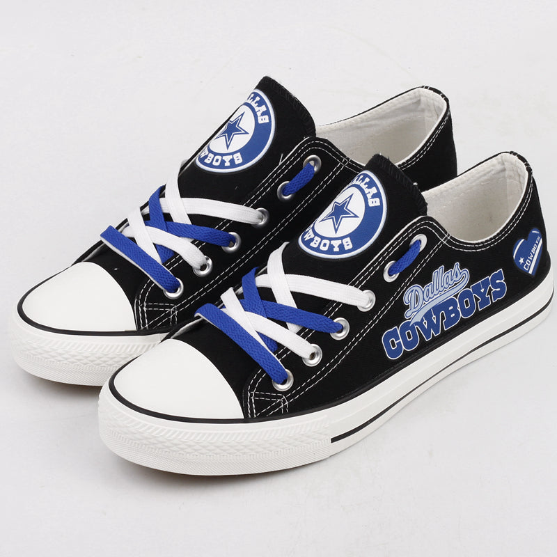 Dallas Cowboys Low Top Canvas Sport Sneakers Shoes For Men Women Fans