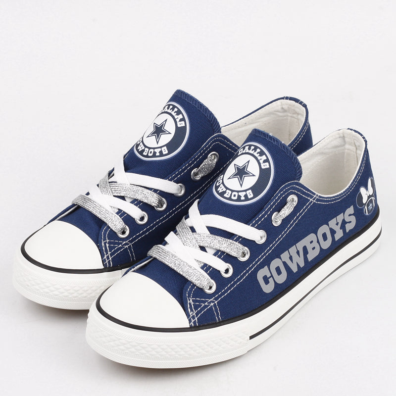 Dallas Cowboys Low Top Canvas Sport Sneakers Shoes For Men Women Fans