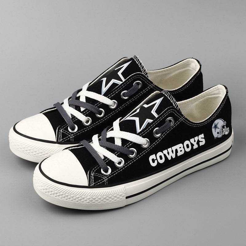 Dallas Cowboys Low Top Canvas Sport Sneakers Shoes For Men Women Fans