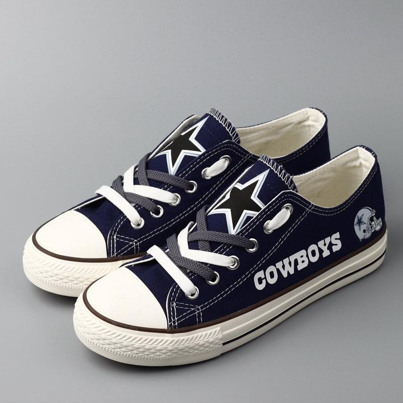 Dallas Cowboys Low Top Canvas Sport Sneakers Shoes For Men Women Fans