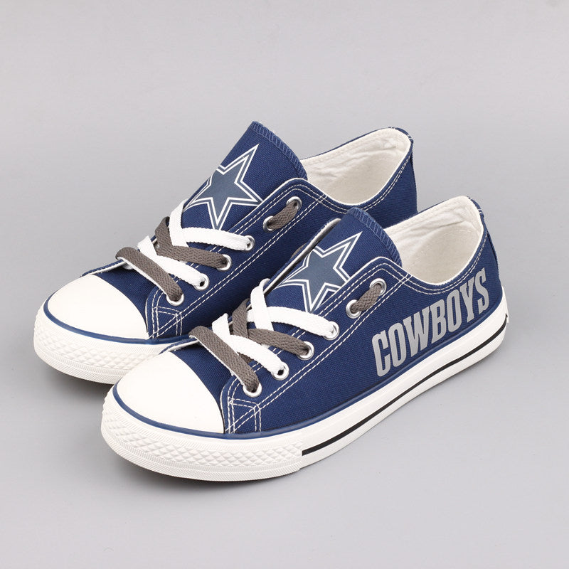 Dallas Cowboys Low Top Canvas Sport Sneakers Shoes For Men Women Fans