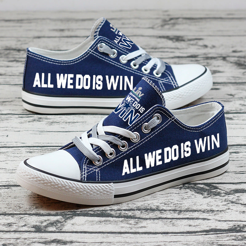 Dallas Cowboys Low Top Canvas Sport Sneakers Shoes For Men Women Fans