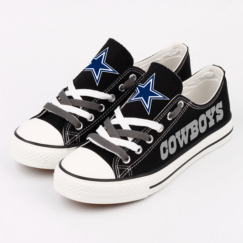 Dallas Cowboys Low Top Canvas Sport Sneakers Shoes For Men Women Fans