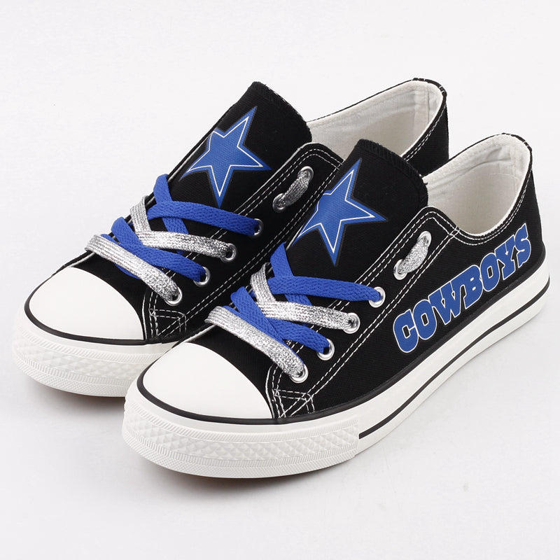Dallas Cowboys Low Top Canvas Sport Sneakers Shoes For Men Women Fans