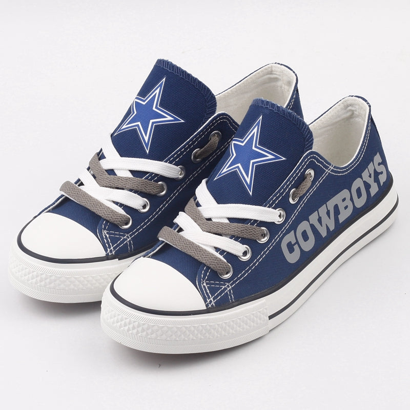 Dallas Cowboys Low Top Canvas Sport Sneakers Shoes For Men Women Fans
