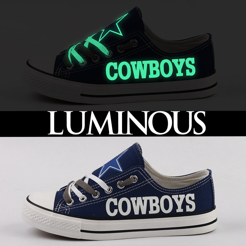Dallas Cowboys Low Top Canvas Sport Sneakers Shoes For Men Women Fans