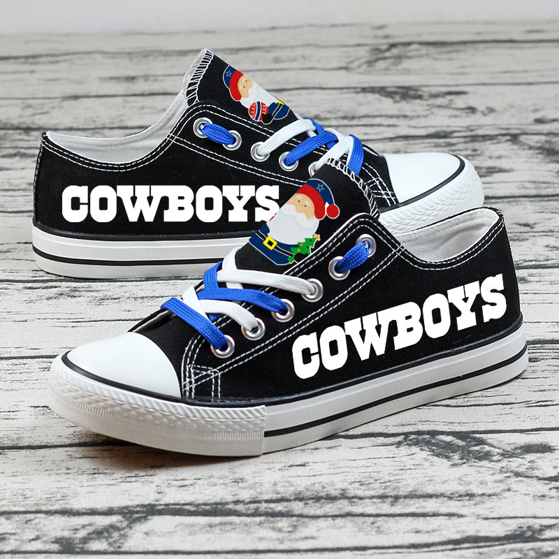 Dallas Cowboys Low Top Canvas Sport Sneakers Shoes For Men Women Fans