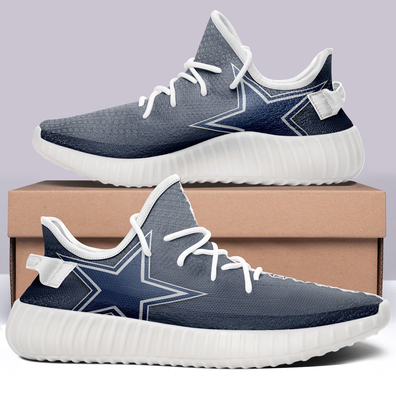 Dallas Cowboys NFL 350v Yeezy Sneakers For Men Women Fans