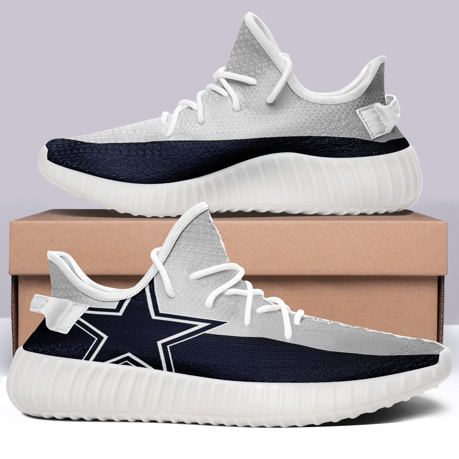 Dallas Cowboys NFL 350v Yeezy Sneakers For Men Women Fans