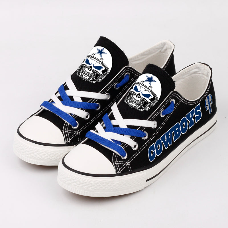 Dallas Cowboys Low Top Canvas Sport Sneakers Shoes For Men Women Fans