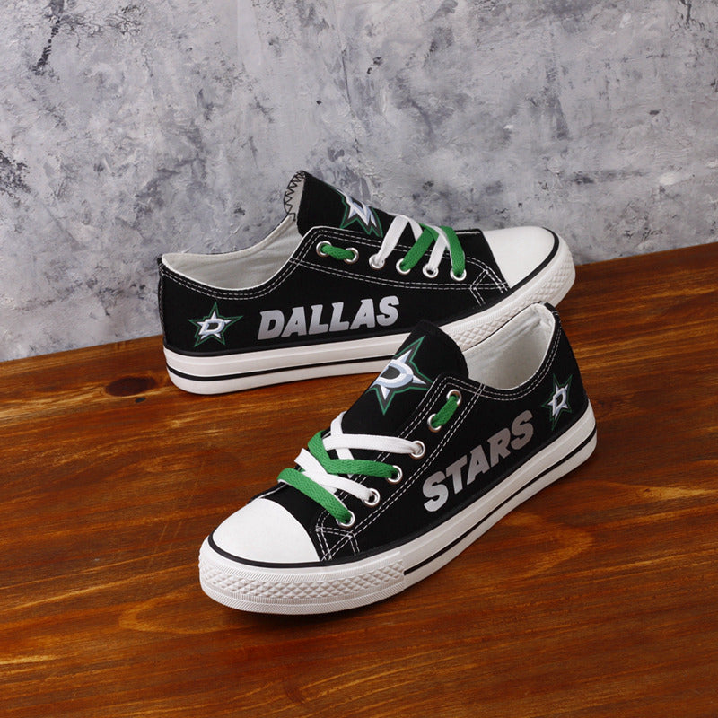 Dallas Stars Low Top Canvas Sport Sneakers Shoes For Men Women Fans