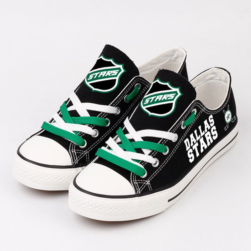 Dallas Stars Low Top Canvas Sport Sneakers Shoes For Men Women Fans