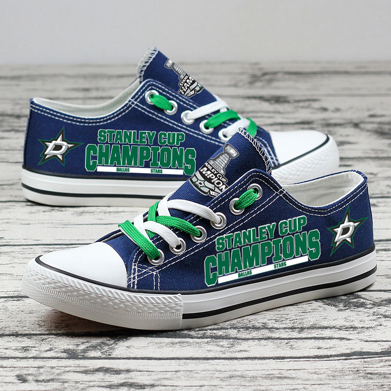 Dallas Stars Low Top Canvas Sport Sneakers Shoes For Men Women Fans