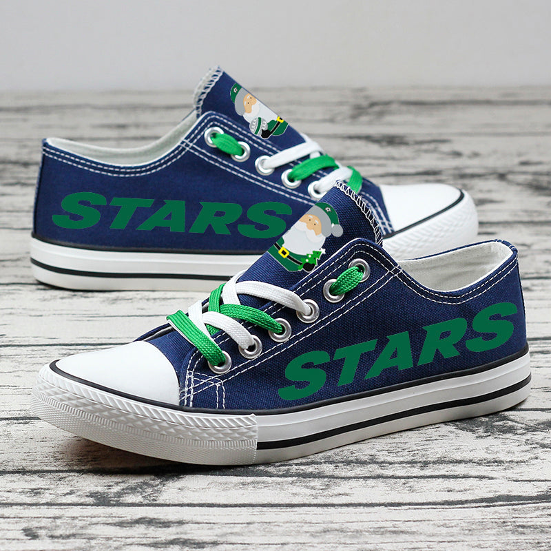 Dallas Stars Low Top Canvas Sport Sneakers Shoes For Men Women Fans