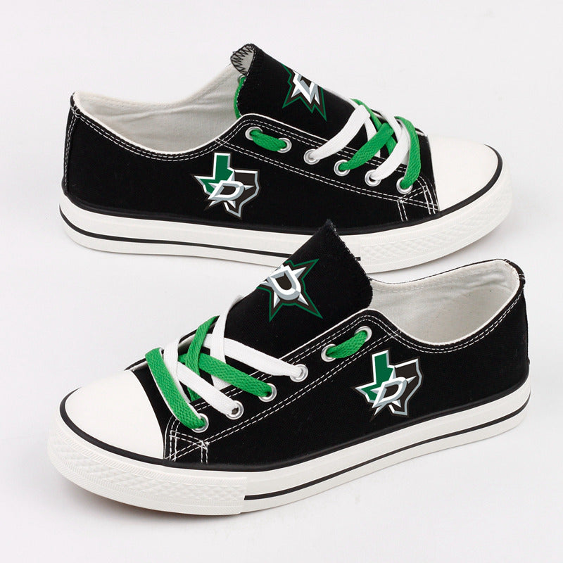 Dallas Stars Low Top Canvas Sport Sneakers Shoes For Men Women Fans