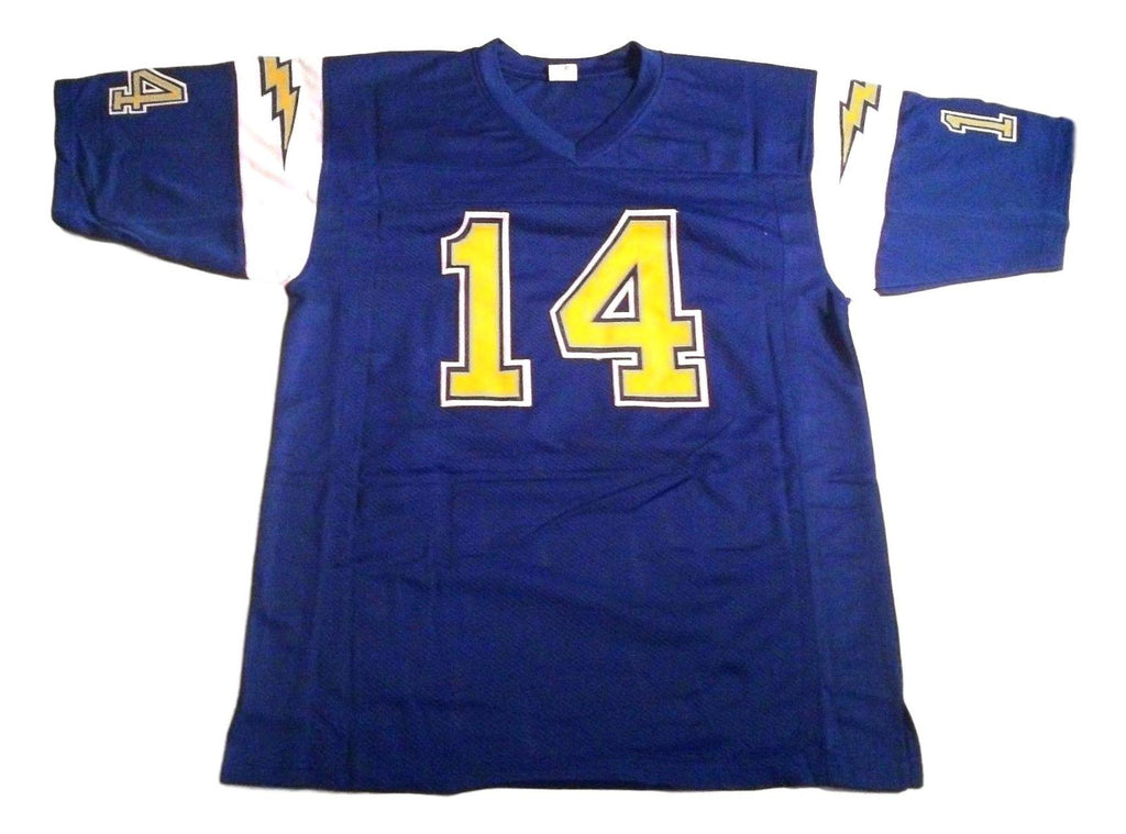 Dan Fouts Jersey #14 Custom Unsigned Football Stitched Blue