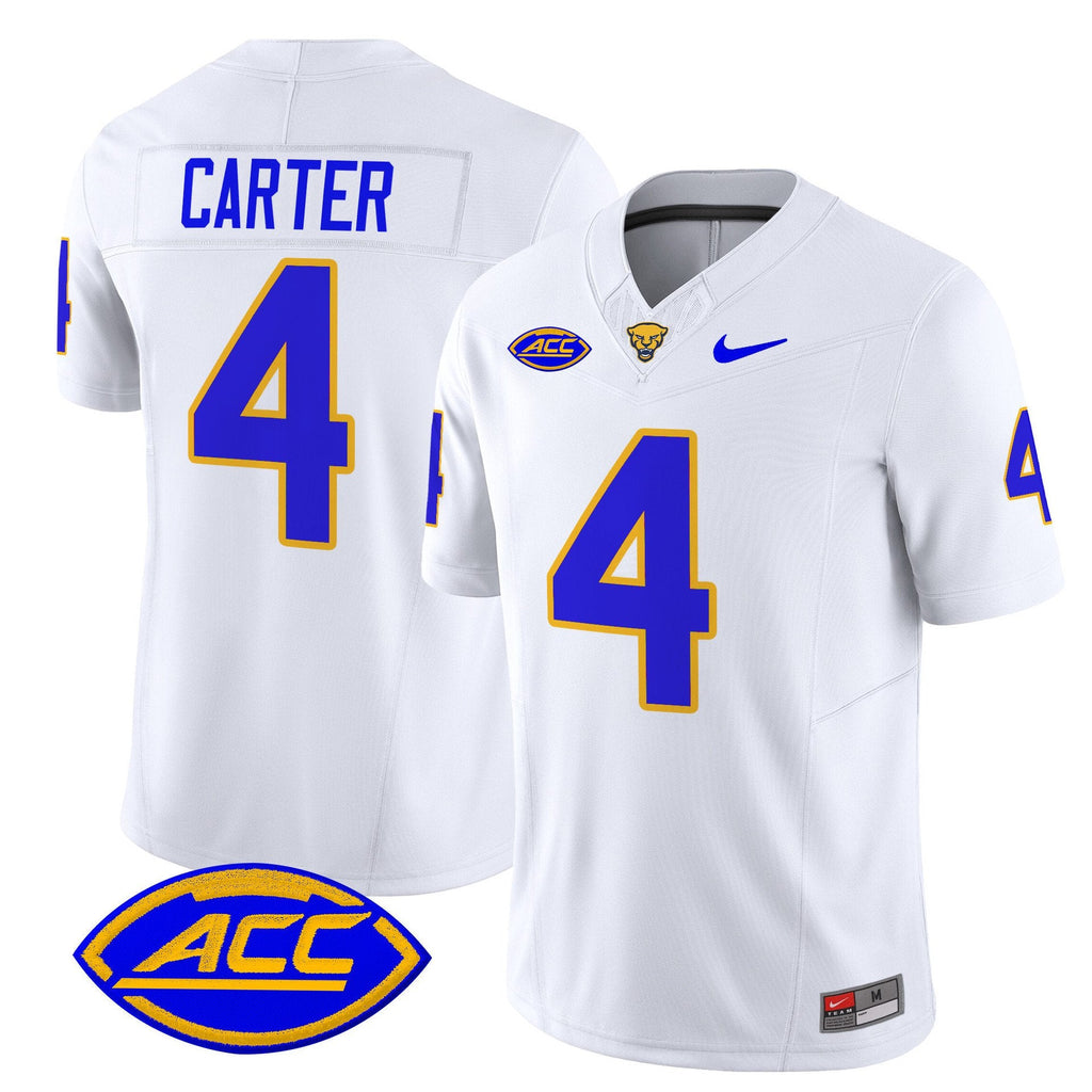 Daniel Carter Jersey #4 Pittsburgh Panthers 2025 Limited Stitched White