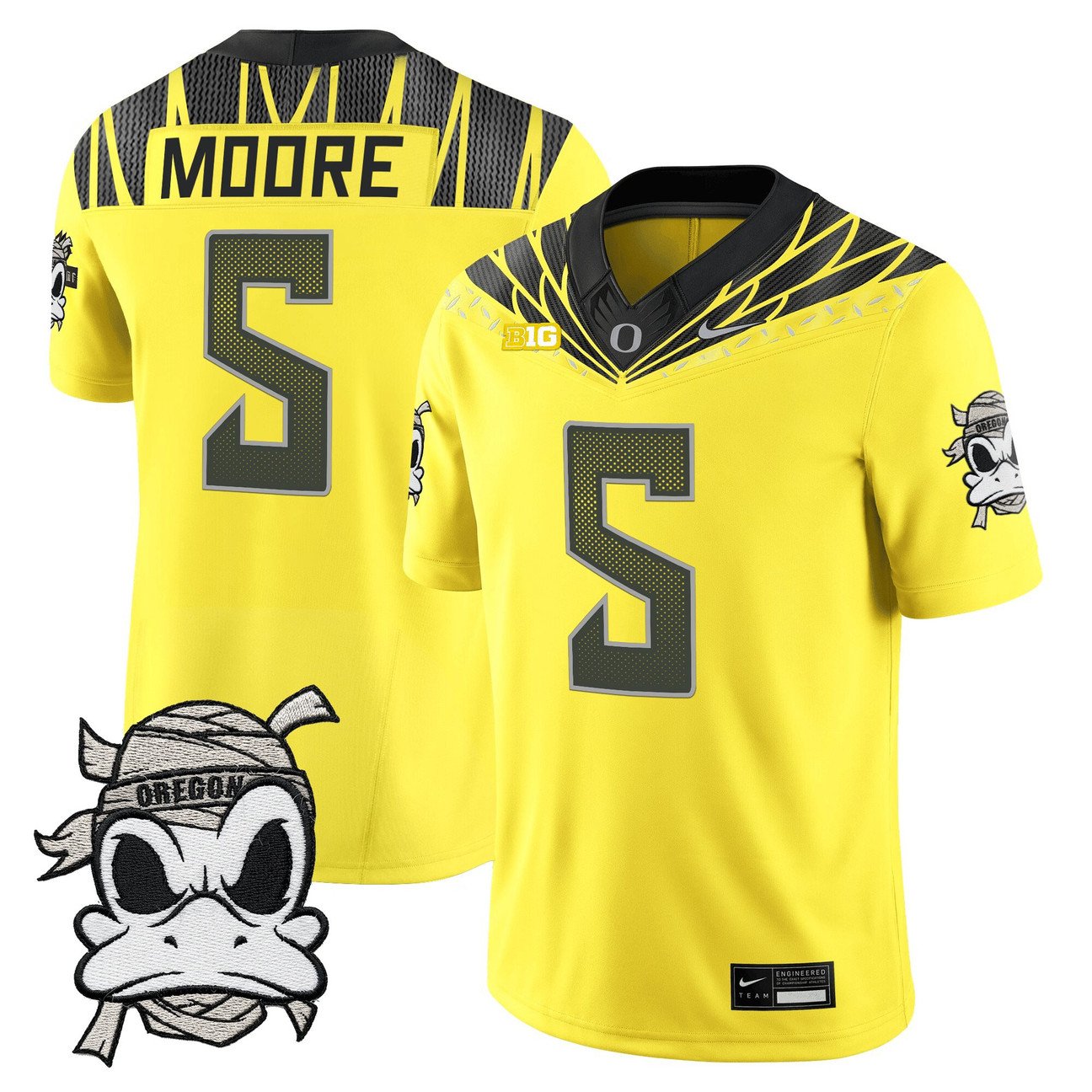 Dante Moore Jersey #5 Oregon Ducks 2025 Mummy Duck Vapor Limited Stitched