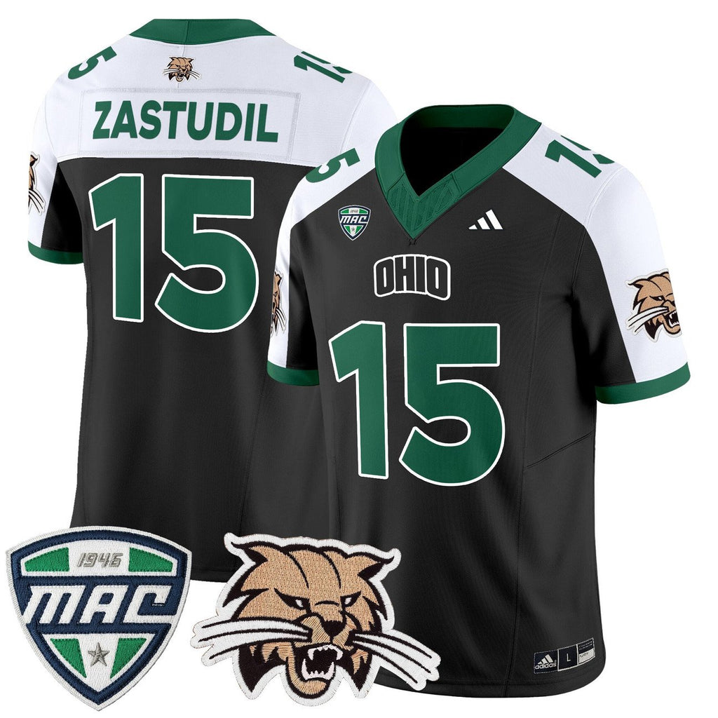 Dave Zastudil Jersey #15 Ohio Bobcats 2025 Vapor Limited Stitched