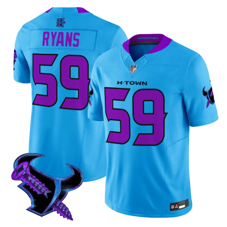 DeMeco Ryans Jersey #59 DJ Screw 2025 Vapor Limited All Stitched