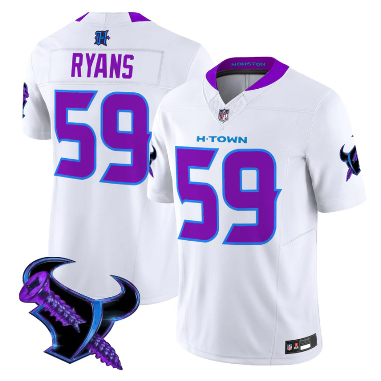 DeMeco Ryans Jersey #59 DJ Screw 2025 Vapor Limited All Stitched