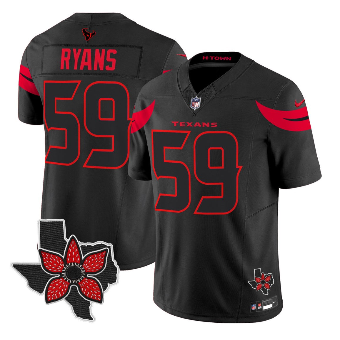 DeMeco Ryans Jersey #59 Stranger Things Edition Vapor Limited Stitched