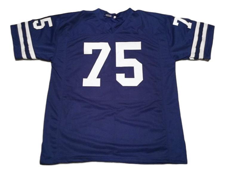 Deacon Jones Jersey #75 Custom Unsigned Football Stitched White Blue