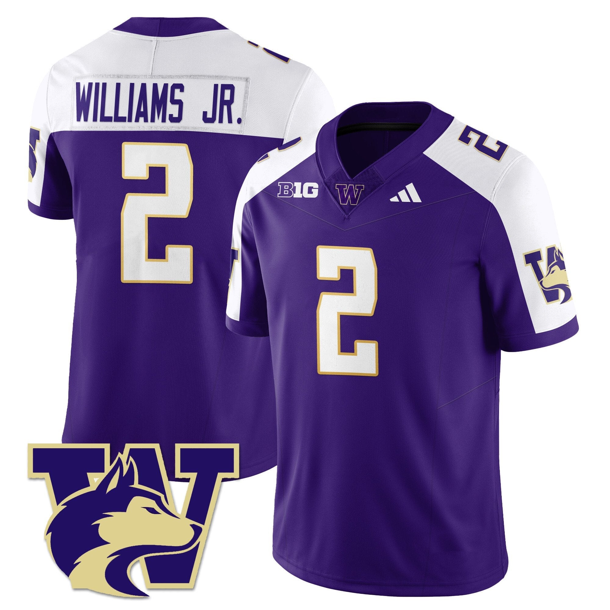 Demond Williams Jr Jersey #2 Washington Husky Football 2025 Stitched Alternate
