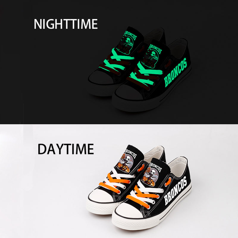 Denver Broncos Low Top Canvas Sport Sneakers Shoes For Men Women Fans