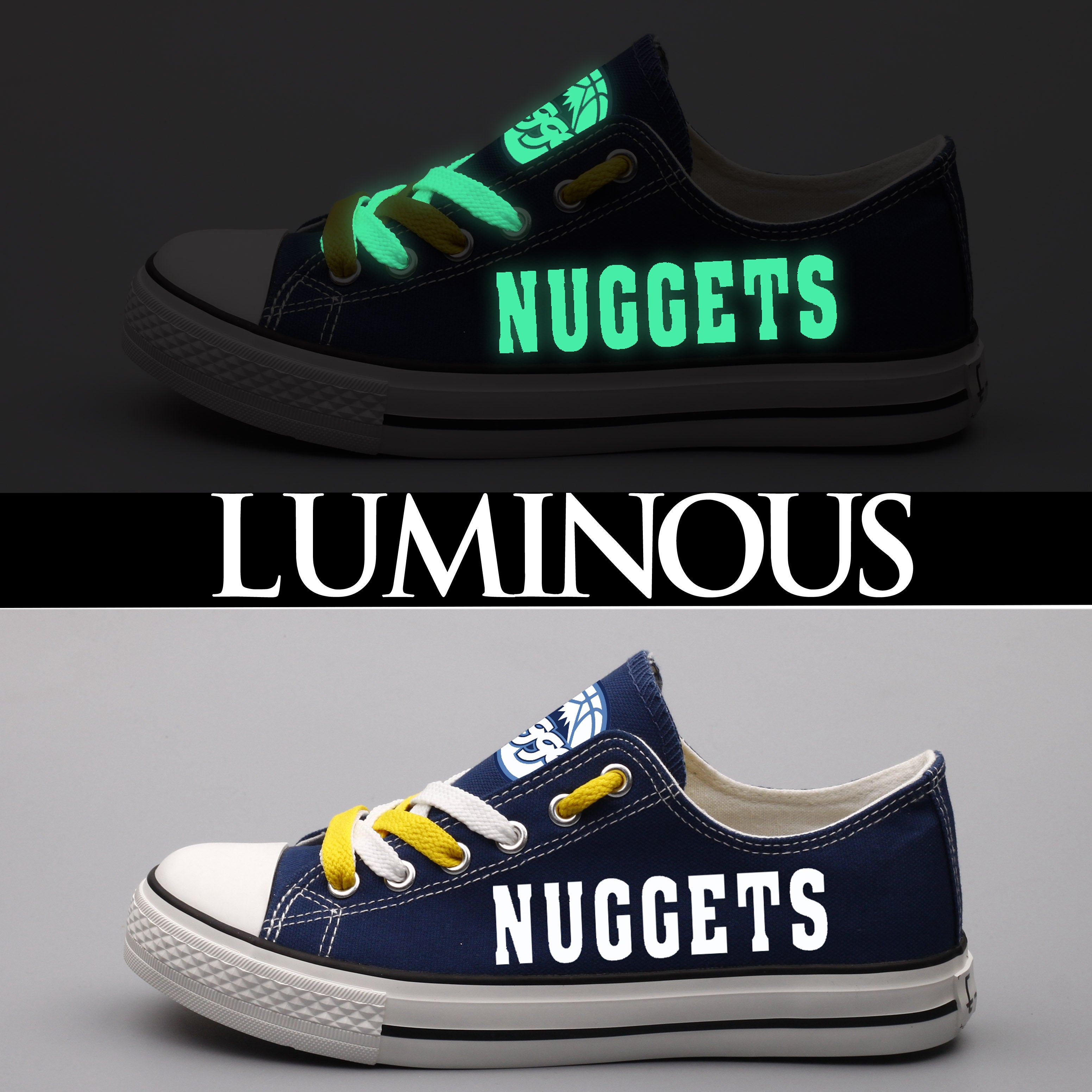 Denver Nuggets Atlanta Hawks Sport Sneakers Shoes For Men Women Fans