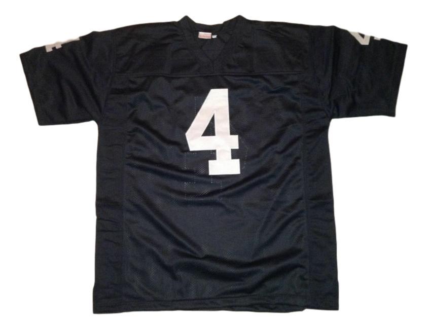 Derek Carr Jersey #4 Custom Unsigned Football Stitched Black