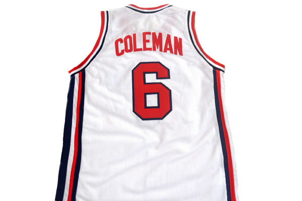 Derrick Coleman Jersey #6 Team USA Basketball White