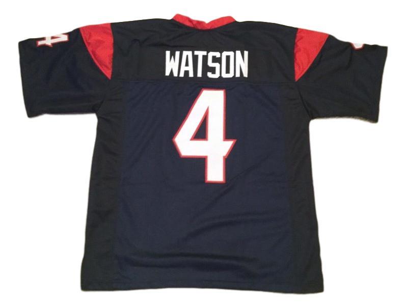 Deshaun Watson Jersey #4 Custom Unsigned Football Stitched Blue