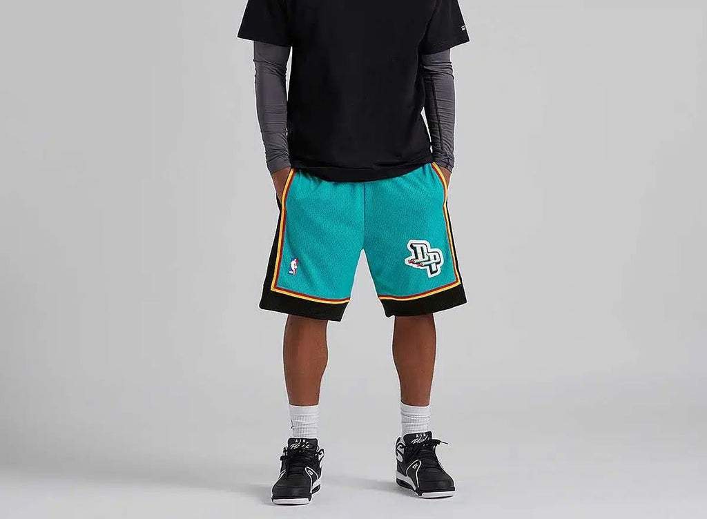 Detroit Pistons Green Hardwood Classics Shorts Green