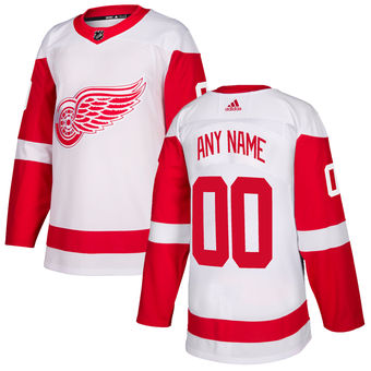 Detroit Red Wings  White  Custom Jersey