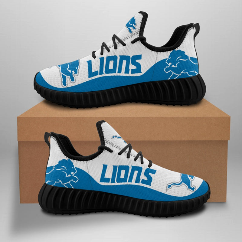 Detroit Lions Sneaker Shoes NFL For Men Women Fans