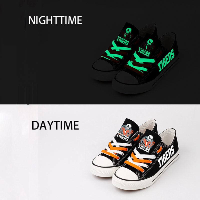Detriot Tigers Limited Print Low Top Canvas Shoes Sport Sneakers For Men Women Fans