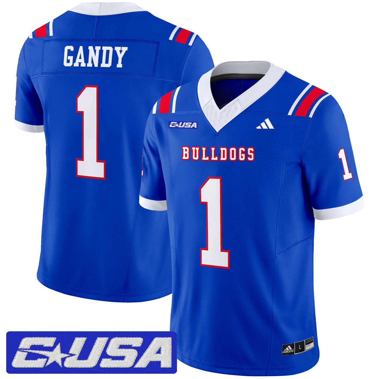 Devin Gandy Jersey #1 Louisiana Tech Bulldogs 2025 Limited Stitched