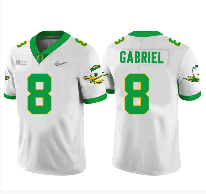 Dillon Gabriel Jersey #8 Oregon Ducks Football White