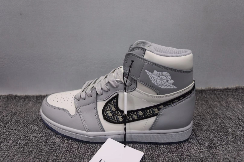 Dior X Air Jordan 1 High OG Wolf Grey
