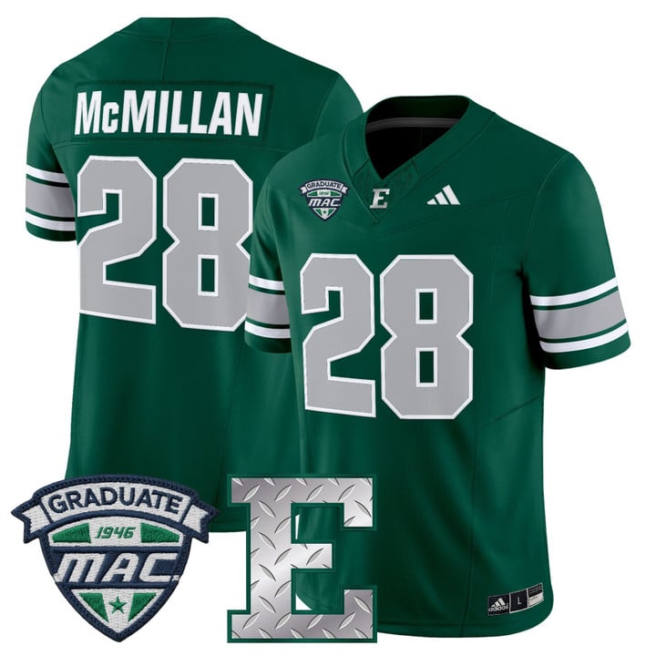 Dontae McMillan Jersey #28 Eastern Michigan Eagles 2025 Limited Stitched