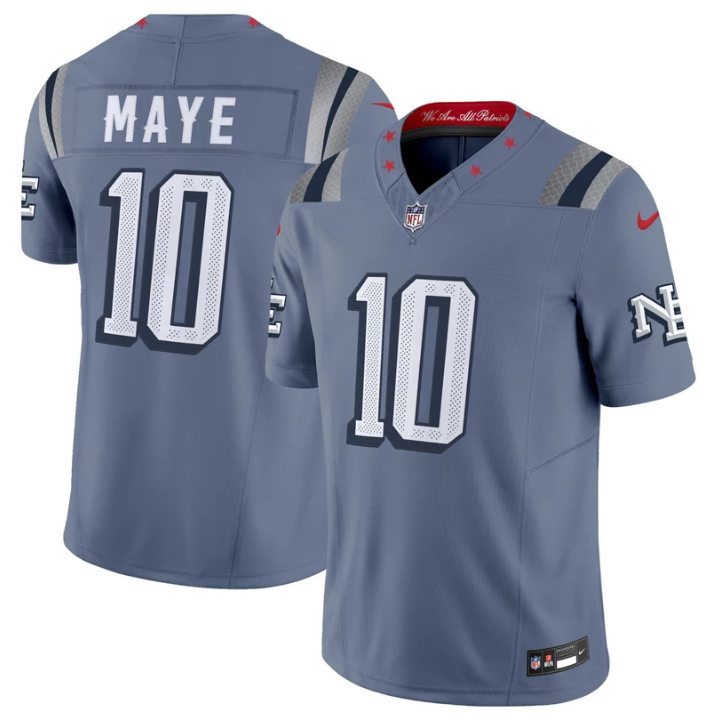 Drake Maye Jersey #10 Rivalries 2025 Vapor Football Limited Stitched