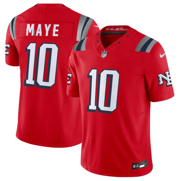 Drake Maye Jersey #10 Rivalries 2025 Vapor Football Limited Stitched