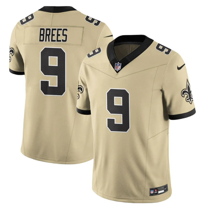 Drew Brees Jersey #9 Alternate Vapor Limited Football All Stitched Gold