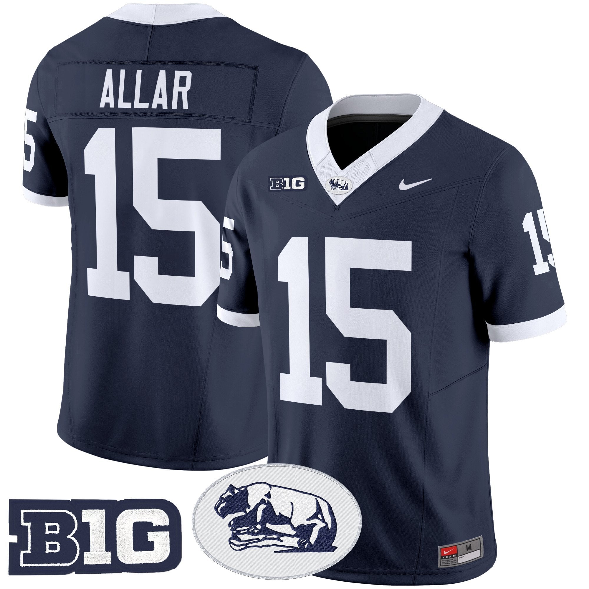 Drew Allar Jersey #15 Penn State Nittany Lions 2025 Throwback Limited Stitched