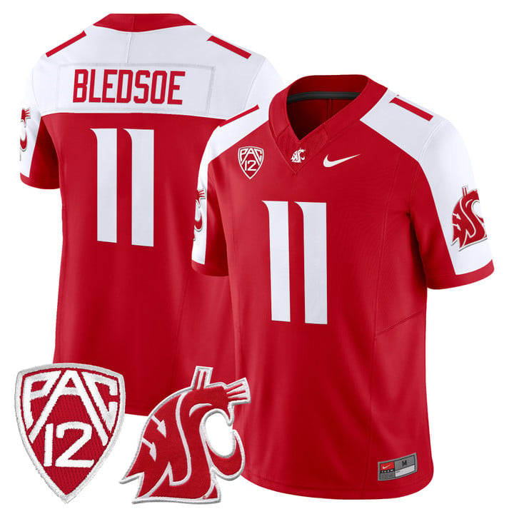 Drew Bledsoe Jersey #11 Washington State Cougars 2025 Vapor Limited Stitched