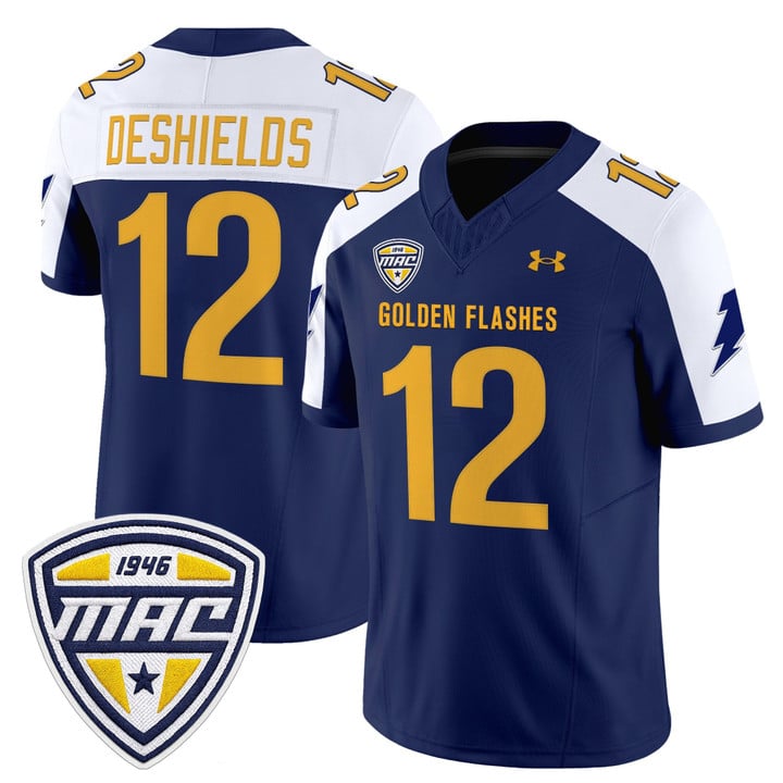 Dru DeShields Jersey #12 Kent State Golden Flashes 2025 Stitched