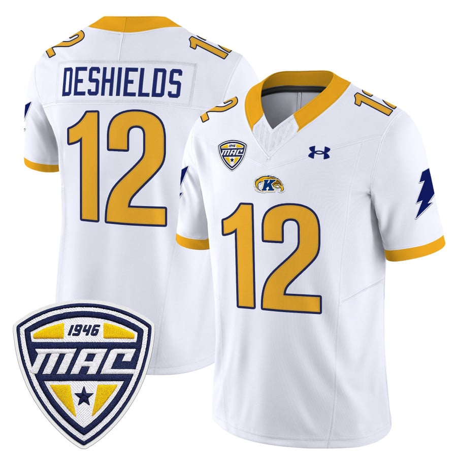 Dru DeShields Jersey #12 Kent State Golden Flashes 2025 Stitched